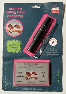 Sure Shot Honker Game Calls CANADA GOOSE CALL 960 Jim Cowboy Fernandez Cassette