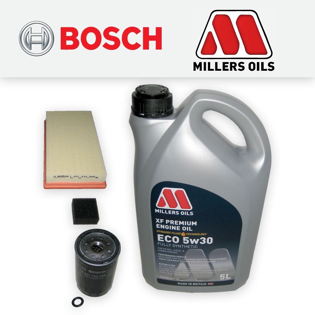 SERVICE KIT for FORD FOCUS MK1 ST170 OIL AIR FILTERS +5L ECO OIL (2002-2004)