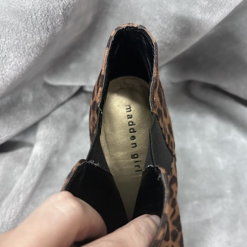 Madden Girl Leopard Print Animal Heeled Boots fall trend cheetah size 9.5 - Picture 14 of 15