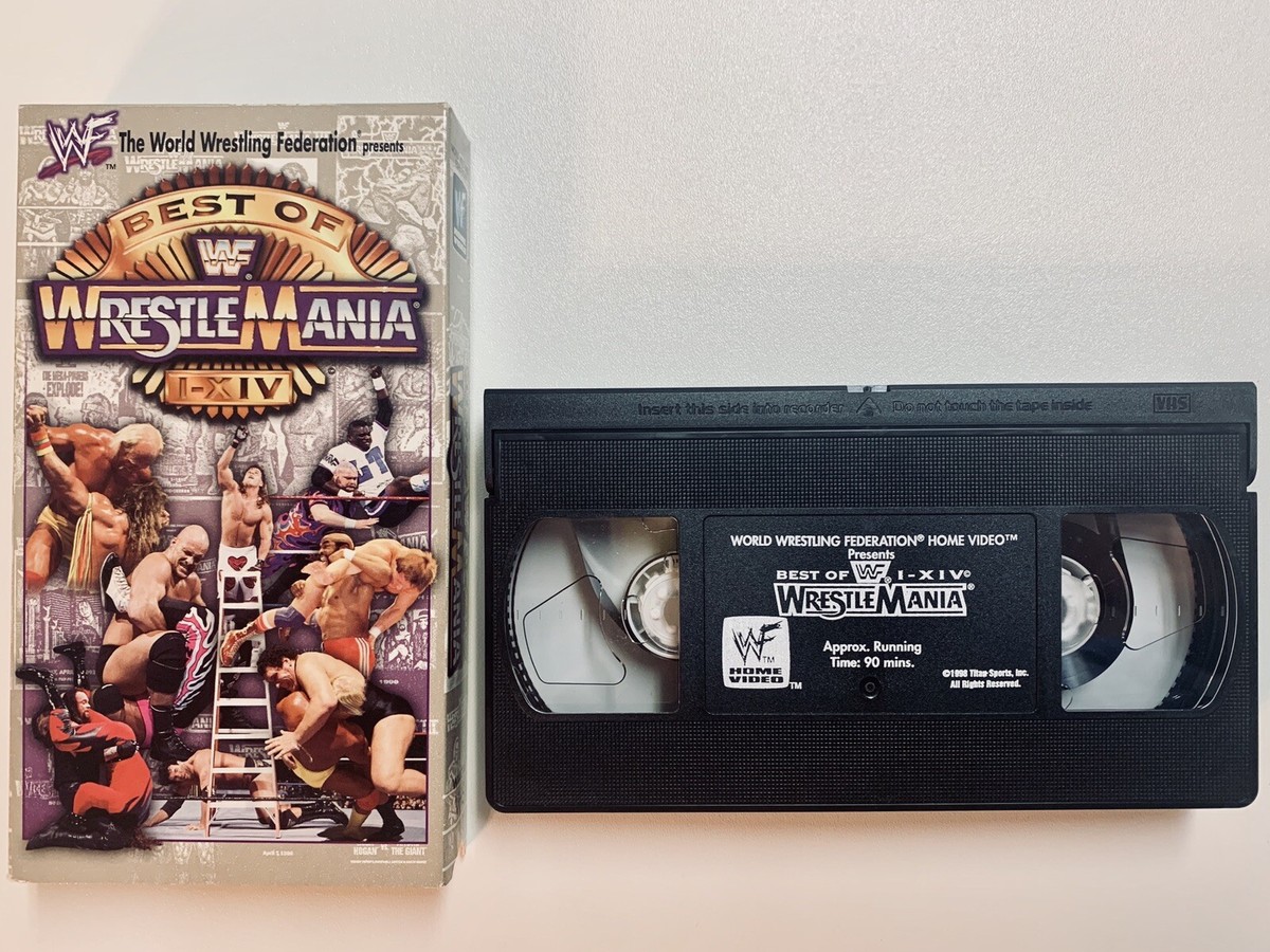 wwf vhs dvd セット Rare WWF Best Of Wrestlemania I-XIV (WWE) 1-14 VHS Video