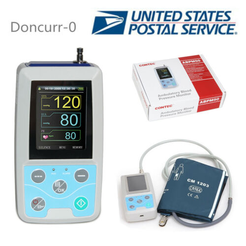 US ship CONTEC Blood Pressure Monitor 24h NIBP Holter ABPM50 - Picture 12 of 12