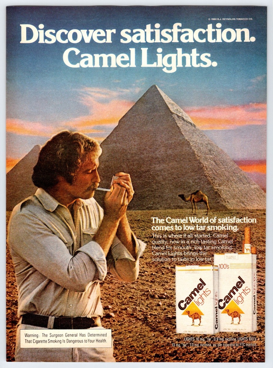 1980 EGYPT PYRAMID CAMEL LIGHTS CIGARETTE Vintage 8