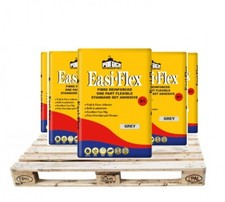 Pallet Deal x 54 bags Palace slow Set Trade Flex Tile Adhesive Glue Grey 20kg