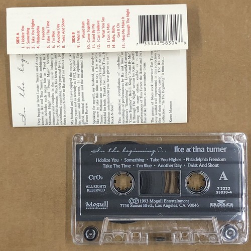 IKE AND TINA TURNER Cassette Tape Music IN THE BEGINNING 60s Funk Soul - Picture 2 of 6