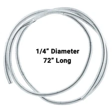 Wire loom 1/4" ID 72" long chrome plastic for Peterbilt Kenworth Hot Rod Classic