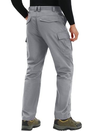 Men's Outdoor Hiking Pants Water Resistant Rip-stop Cargo Work 9 Pockets Pants - Picture 38 of 60