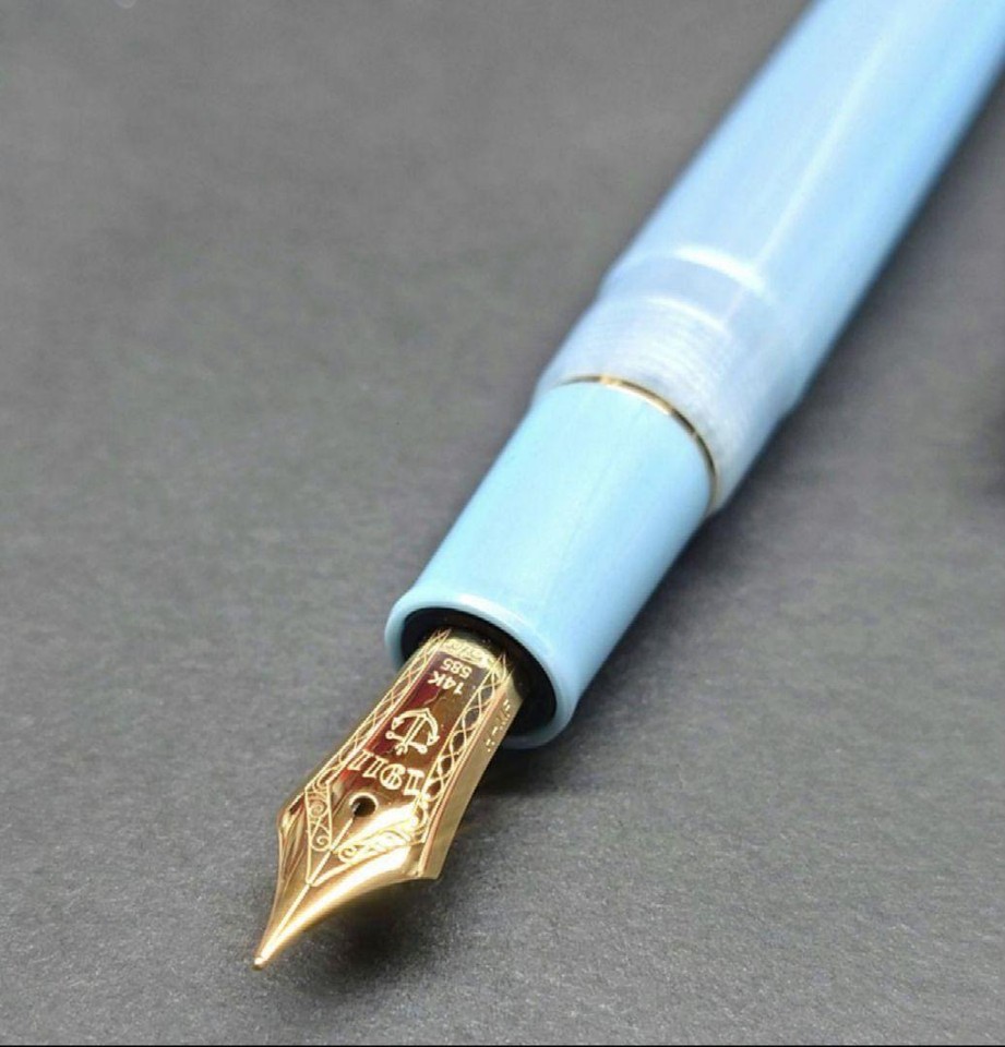 Sailor Fountain Pen 14K Gold Light Blue Medium Fine eBay