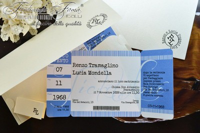 Partecipazioni Matrimonio Biglietto Concerto