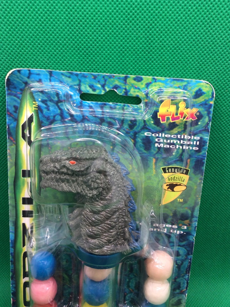 アメコミ flix Gum ball PEZdispenser 90s Unopened NEW Vintage 1998 Flix GODZILLA Mini Bubble Gumball Machine