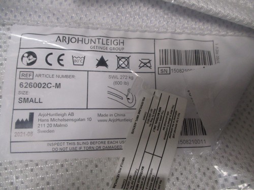 ARJO CLIP SLING SMALL 600LBS PART#626002C-M NEW - Picture 3 of 5