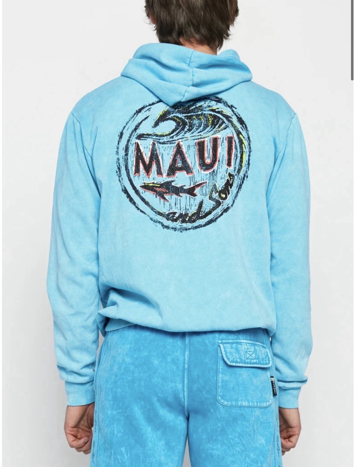 Maui And Sons Shark Shack MFL11029 scuba Sz M Blue image 4