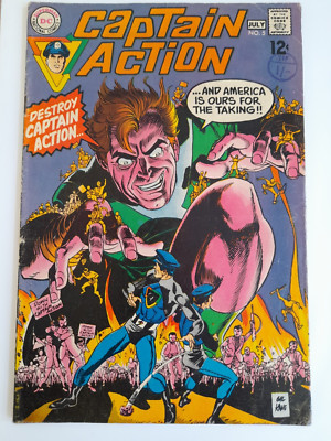 Captain Action #5 July 1969 VGC/FINE 5.0 ''A Mind Divided''