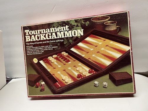 Vintage 1978 E.S. Lowe Tournament Backgammon Set E4314 Portable Case - Box Wear - Picture 5 of 8