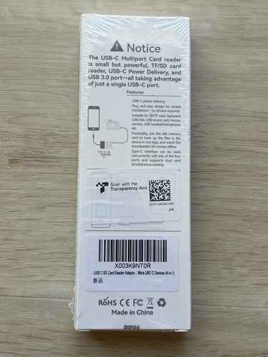 Adaptateur Hub Lecteur de Carte Multiport USB-C Type C pour Caméra MacBook Android Linux - Photo 4/4