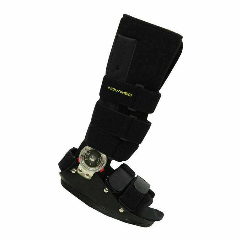 NOVAMED Rom Walker, Fußorthese Lang,Fußstützorthese,Unterschenkelfußorthese
