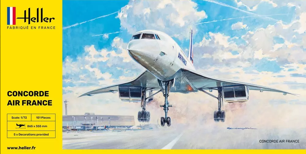 Non Communiqué Concorde Air France 1/72 Heller - Image 2