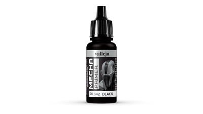 (488,82 /1l) Vallejo Mecha Color 642 Primer Black 17ml Airbrushfarbe