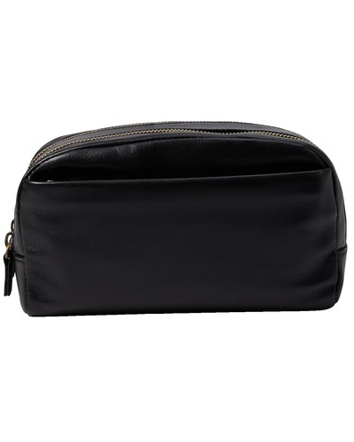 メンズ MINIMAL PU LEATHER HOBO BAG (BLACK) 3287