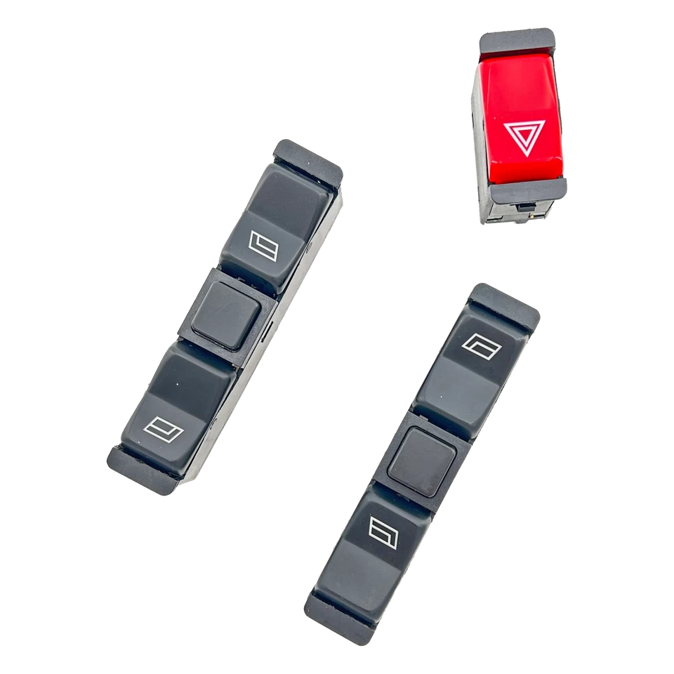 New Power Window Switch &Emergency Light Switch Fits Mercedes W123 W201 W126 NEW - Image 4 of 4