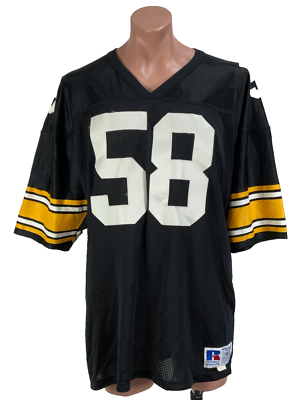 VINTAGE 80s Jack Lambert Jersey Men's 48 Pittsburgh Steelers