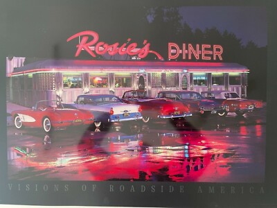 ROSIE'S DINER,VISIONS OF ROADSIDE AMERICA, RARE AUTHENTIC
