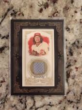 2012 Topps Allen & Ginter's Framed Mini Relic Jersey Edinson Volquez AGR-EV