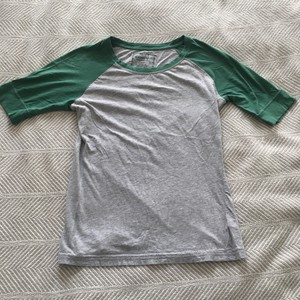 green sleeve baseball shirt