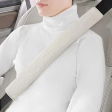 Extra Long Seatbelt Covers Super Soft Furry for Adults Kids Women & Men, Thick P