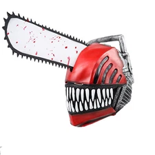 Anime Chainsaw Man Denji Pochita Latex Mask Denzi Helmet Party Cosplay Prop US