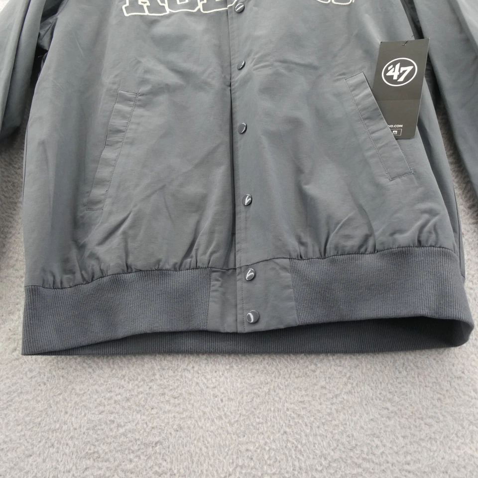 Chaqueta Auburn Tigers Para Hombre Pequeña Mediana '47 Marca Gris Botón a Presión Universitaria Nueva Foto 3 de 4