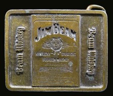 Jim Beam Kentucky Straight Bourbon Whiskey Vintage Belt Buckle