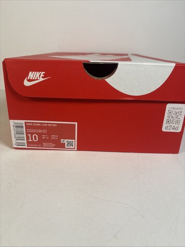 Used Nike Dunk Low Reverse Panda Size 10 DJ6188-101 White And Black Shoe - Picture 19 of 20