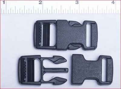 Four Pairs Small Side Release Connectors (5/8'') from BosStrap closing inventory