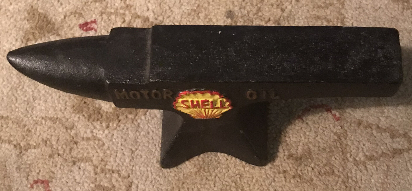 Vintage Shell Oil 1927 Silversmith Blacksmith anvil 9” Long | eBay