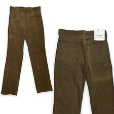 NWT NOS Vintage Maverick 70s Brown Corduroy Jeans Pants Bottoms 25" / 25x28