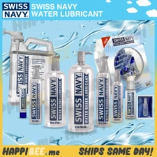 Swiss Navy Premium WATER Lubricant🍯Personal Liquid Gel Lube Backdoor Anal Glide