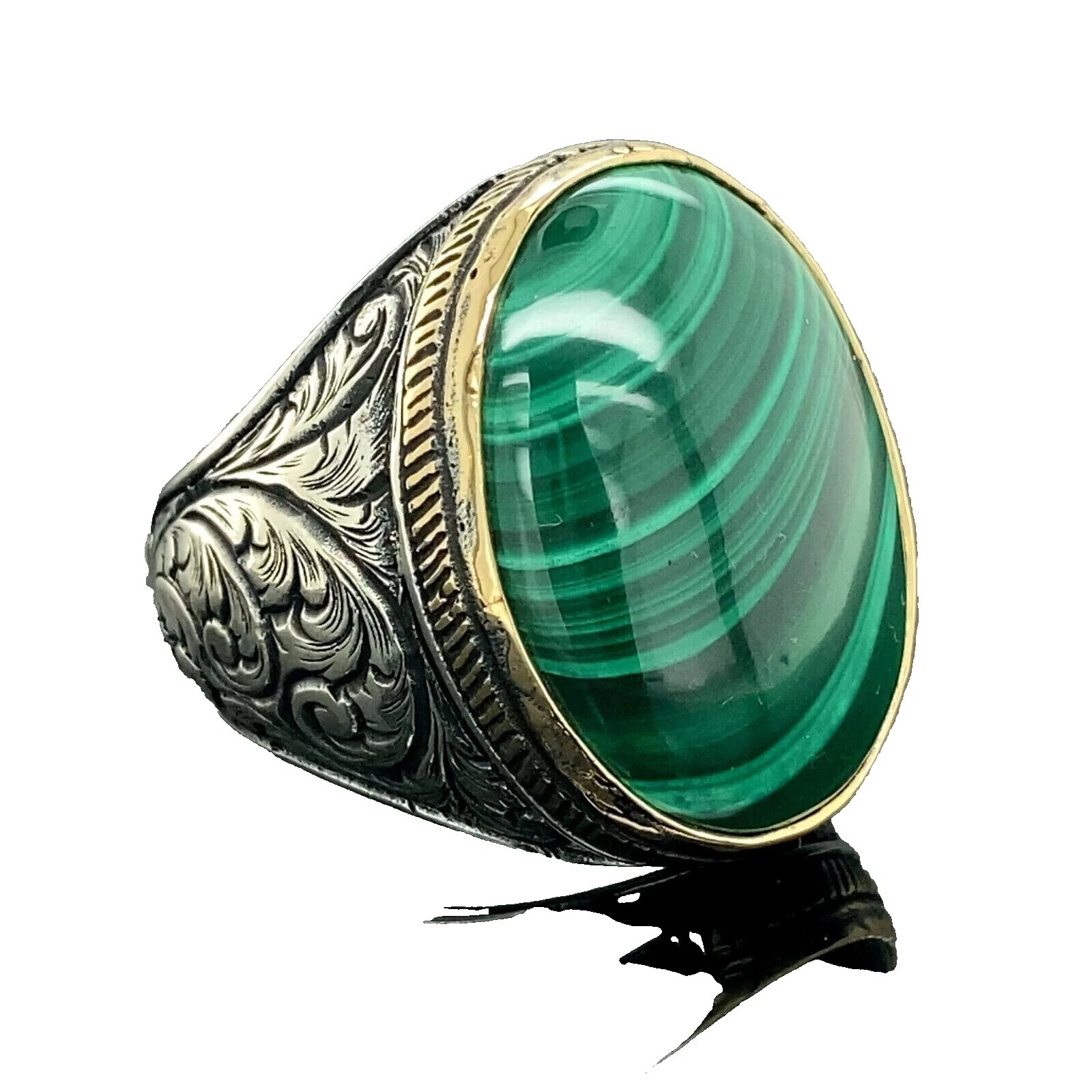 Malachite Rings 10 Ring for Men