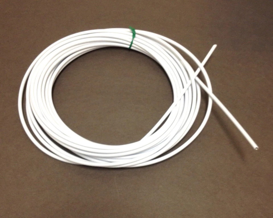 SUNLITE WHITE BICYCLE BIKE WHITE BRAKE CABLE HOUSING 25 FT ROLL UNLINED NEW