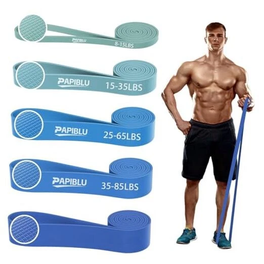 Pull Up Bands, Resistance Bands Set for Pull-Up Assistance, Exercise Bands Blue