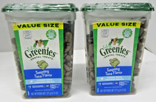 2x Feline Greenies Natural Dental Care Cat Treats, Tuna Flavor, 9.75 Oz each