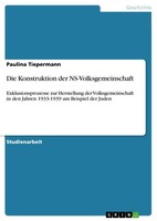 Die Konstruktion Der Ns-Volksgemeinschaft (Buch)