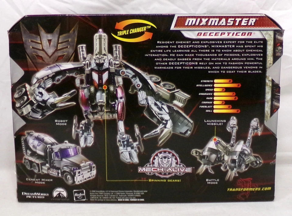 Hasbro Transformers Revenge Of The Fallen Voyager Class Mixmaster New Sealed - Image 3 of 4