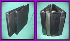 Black Binders 6pk: 3-ring Letter Size w Pockets Various Sizes, Brand Condition