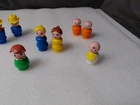 Lot of 8 Vintage Fisher Price Little People-Plastic