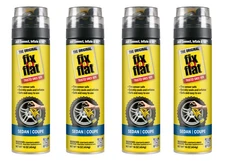 Fix-A-Flat S60420 Aerosol Emergency Flat Tire Repair and Inflator All Cars 4pack