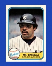 1981 Fleer Set-Break # 79 Reggie Jackson NM-MT OR BETTER *GMCARDS*