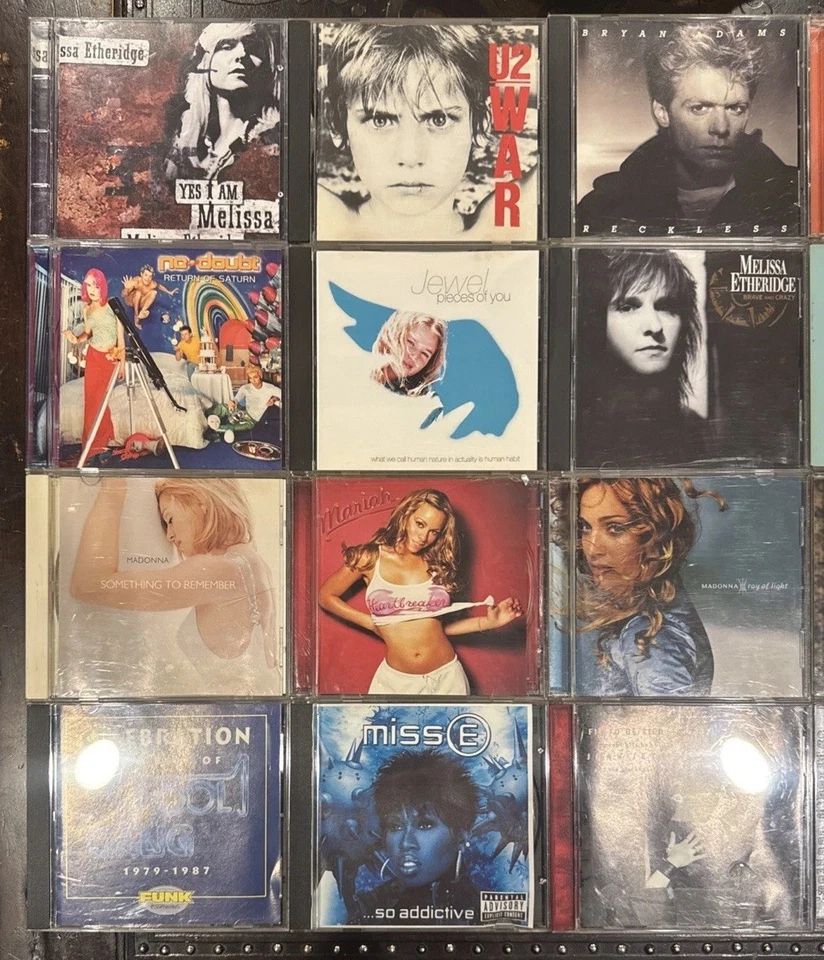 80s 90s Pop Rock R&B 20 CD Lot U2 Madonna AEROSMITH Joan Jett CHER Jewel VTG SET Foto 2 de 4