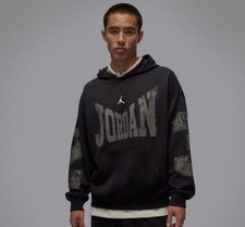 Nike Jordan Brooklyn Men's Collegiate Pullover Hoodie Black Sail HV0093-010