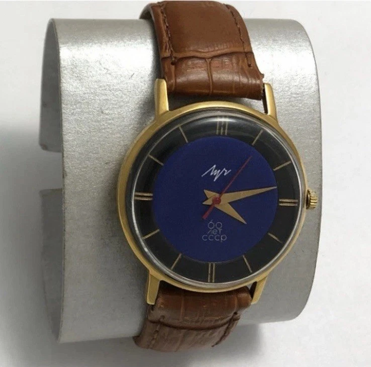 Reloj Pulsera Hombre Edición Limitada Chapado en Oro Vintage Luch 23 Joyas Regalo URSS Foto 2 de 4