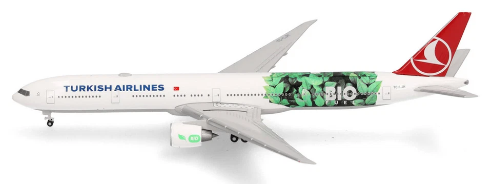 HERPA - BOEING 777-300ER Turkish Airlines Bio Fuel - 1/500 - HER538442 - Imagen 3 de 4